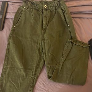 Zara paper bag jeans